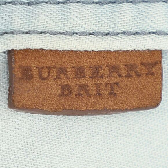 Burberry Brit Washed Blue Cotton Belted Dress L